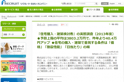 住宅購入・建築検討者調査